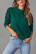 Trixiedress Crewneck Puff Sleeves Comfy Sweatshirt