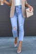 Trixiedress High Rise Distressed Ripped Skinny Jeans