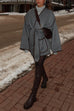 Trixiedress Open Front Pocketed Splice Coat with Belt