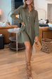 Trixiedress Long Sleeves Button Up Mini Shirt Dress