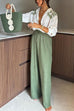 Drawstring Waist Palazzo Wide Leg Pants