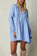 Trixiedress Long Sleeves Button Up Mini Shirt Dress