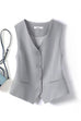 Trixiedress V Neck Button Up Pocketed Blazer Vest