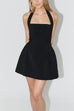 Trixiedress Halter Neck Backless A-line Mini Dress