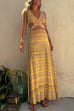 Trixiedress V Neck Cut Out Side Split Tie Dye Maxi Dress