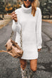 Trixiedress Turtleneck Long Sleeves Ribbed Knit Sweater Dress(in 7 Colors!)