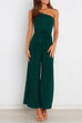 Trixiedress One Shoulder Tie Waist Wide Leg Cami Jumpsuit