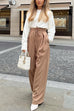 Trixiedress High Waist Business Wide Leg Palazzo Pants