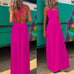 Trixiedress Solid Criss Cross Backless Maxi Cami Dress(4 Solid Colors Available)