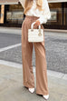 Trixiedress High Waist Business Wide Leg Palazzo Pants