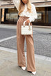 Trixiedress High Waist Business Wide Leg Palazzo Pants