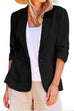 Trixiedress Notch Lapel One Button Casual Blazer