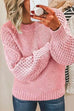 Trixiedress Crewneck Hollow Out Crochet Knitting Sweater