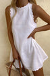 Trixiedress Crewneck Sleeveless Cotton Linen Dress