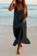 Trixiedress V Neck Ruffle Cami Beach Dress