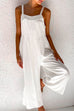 Trixiedress Ruched Wide Leg Sleeveless Jumpsuit