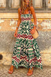 Trixiedress Bohemia Smocked Ruffle Tiered Maxi Cami Holiday Dress