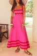 Trixiedress Empire Waist Ric Rac Maxi Vacation Dress