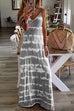 Trixiedress Vacay Spaghetti V Neck Tie Dye Maxi Dress