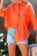 Trixiedress Drop Shoulder Long Sleeves Casual Blouse Shirt