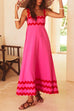 Trixiedress Empire Waist Ric Rac Maxi Vacation Dress