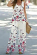 Trixiedress Printed Sleeveless Tank Top and Wide Leg Pants Set