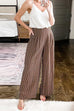 High Waist Wide Leg Printed Casual Pants