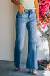 Trixiedress Classic Distressed Straight Leg Denim pants