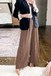 High Waist Wide Leg Printed Casual Pants