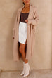 Trixiedress Open Front Dolman Sleeves Pocketed Long Knit Cardigan