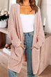 Trixiedress Open Front Batwing Sleeves Pocketed Baggy Sweater Cardigan