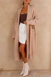 Trixiedress Open Front Dolman Sleeves Pocketed Long Knit Cardigan