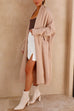 Trixiedress Open Front Dolman Sleeves Pocketed Long Knit Cardigan