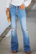 Trixiedress Bell Bottom Ripped Jeans