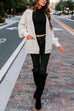 Trixiedress Splice Single Button Pocketed Knitting Sweater Blazer