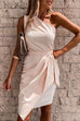 Trixiedress Pamela One Shoulder Sleeveless Dress (in 5 Colors)