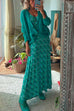 Trixiedress Scoop Neck 3/4 Sleeve Maxi Floral Dress
