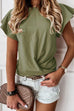 Trixiedress Stylish Ruffle Cute Short Sleeve T-shirt