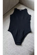 Trixiedress Sleeveless Stretchy Triangle Swim Inspired Bodysuit