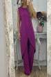 Trixiedress Chic Tulip Hem Sleeveless Long Top Wide Leg Pants Set