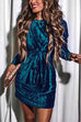 Trixiedress NYE Long Sleeves Velvet Dress(in 4 Colors)