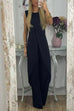 Trixiedress Chic Tulip Hem Sleeveless Long Top Wide Leg Pants Set