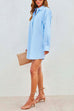 Trixiedress Classic Drop Shoulder Long Sleeves Oversized Blouse Shirt