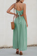 Trixiedress Twist V Neck Tie Back Cut Out Swing Maxi Cami Dress