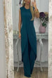 Trixiedress Chic Tulip Hem Sleeveless Long Top Wide Leg Pants Set