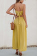 Trixiedress Twist V Neck Tie Back Cut Out Swing Maxi Cami Dress