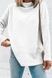 Trixiedress Turtleneck Drop Shoulder Long Sleeve Sweater Top