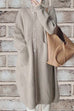 Trixiedress Collared Button Down Pocketed Long Sweater Cardigan