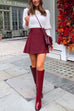 Trixiedress High Waist Pleated A-line Mini Skirt