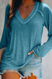 Trixiedress V Neck Long Sleeves Cozy Top